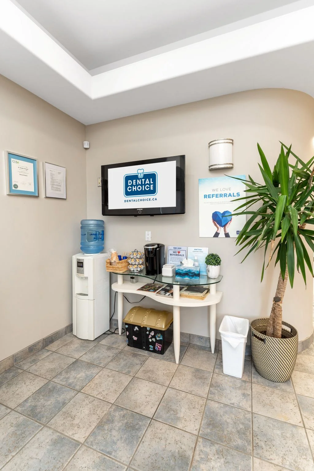 treatment room amenities dentist sw edmonton